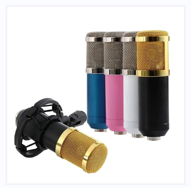 Portable and widely compatible with BM800 metal mesh studio home KTV computer recording condenser microphone