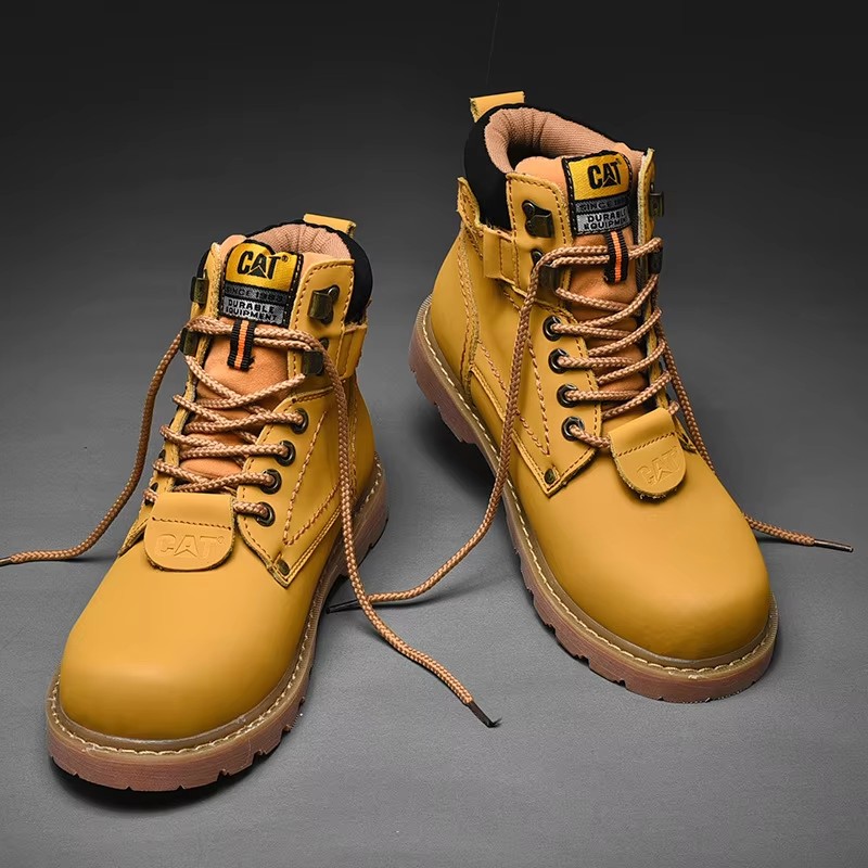 The best-selling business brown leather boots for men's work boots safety work shoes