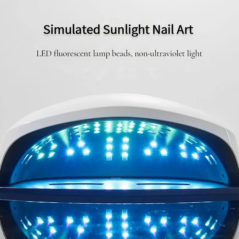 X8MAX 57 UV LEDs Professional 150W Nail Phototherapy Machine Simulated Sunlight Nail Dryer Lamp Manicure Tool Salon Equipment