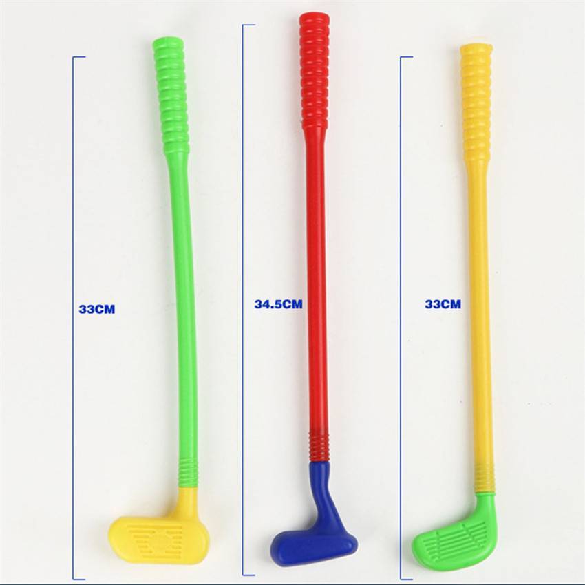 Children Kids Golf Club Toys 2 Golf Clubs + 2 Golf Ball Toy Mini Golf Game Sports for Baby Grasping Ability Developing