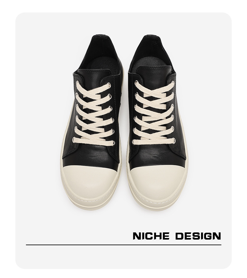 2024 Summer New Low Top Dexun Shoes Thick Sole Elevated Casual Board Shoes Fashionable and Trendy Men's Shoes