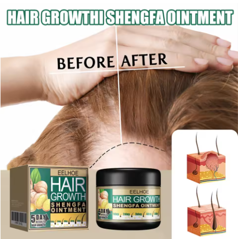 Hair Growth Products Ginger Regrowth Repair Cream Prevent Hair Loss Baldness Treatment Dense Hairs Beauty Hair Care Men Women