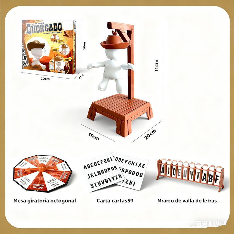 1pc Magnetic Hangman Mystery Word Game