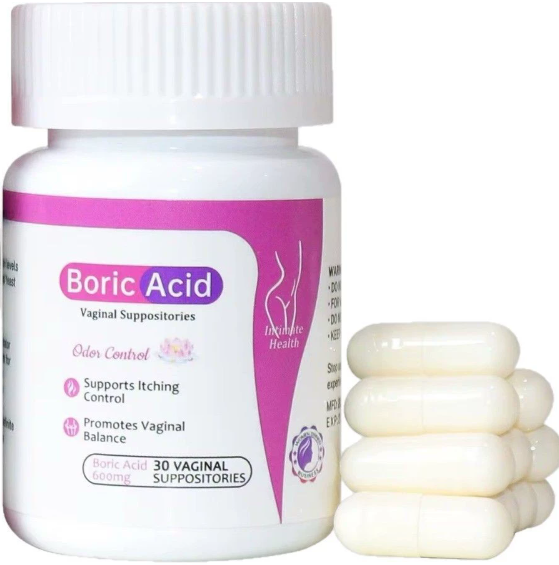 30PCS/BOTTLE Yoni Pops Boric Acid Vaginal Suppository Vagina Care Cupsules