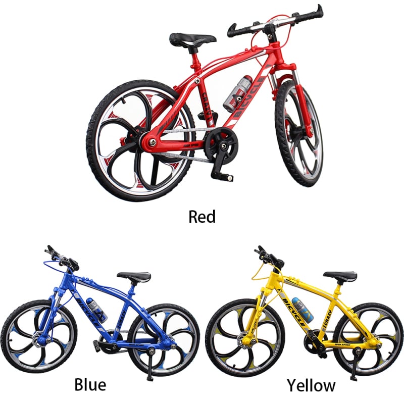 1:10 Diecast Bicycle Alloy Miniature Finger Racing Boys Bike Model Ornament Living Room Kids Gift Children Toy Office Crafts