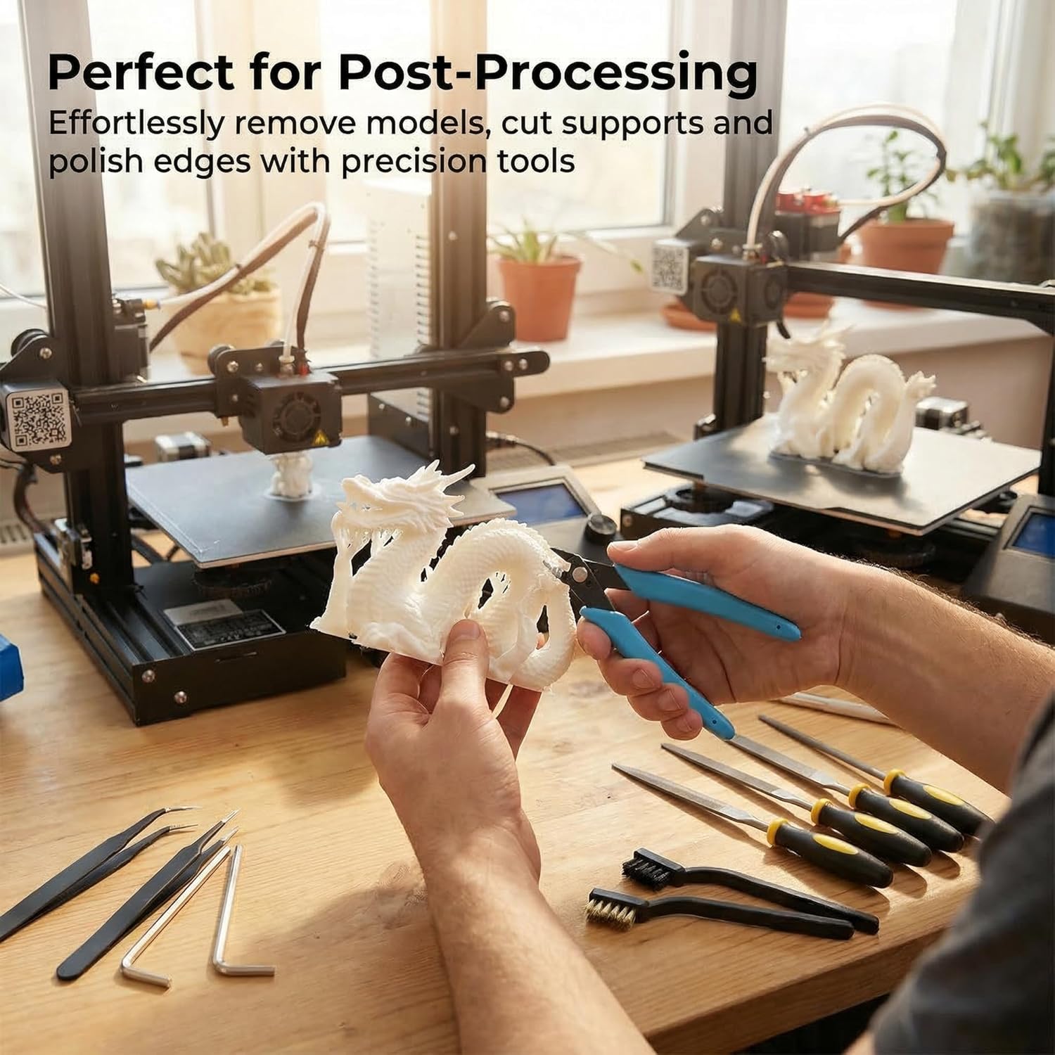 61Pcs 3D Printer Tools Kit for Bambu Lab A1, A1 Combo, 3D Printer Accessories Includes Noozle Wiper, Silicone Sock, Clog Poke, PTFE Tube, Nozzle Clean