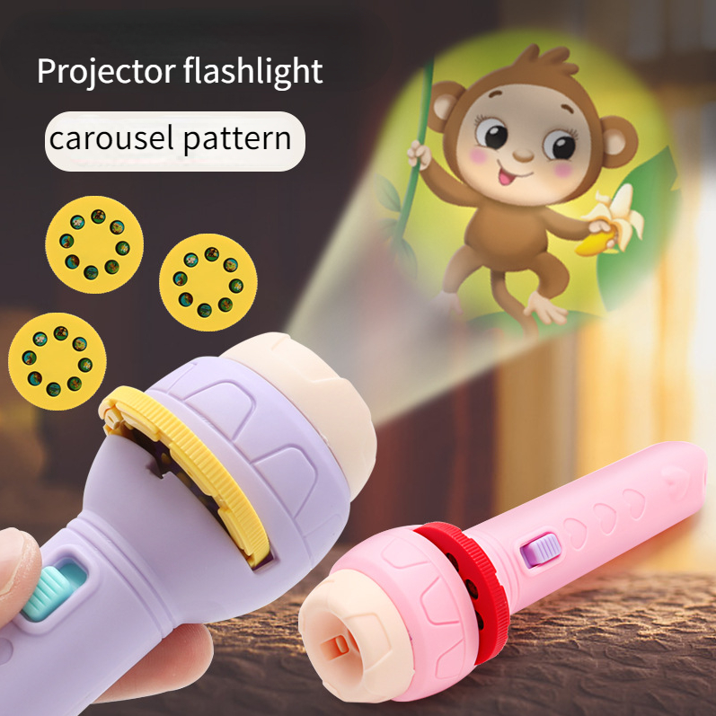 Baby Sleeping Storybook Flashlight Projector Flashlight Toys Early Education Toys Children's Gifts Lighting Toys