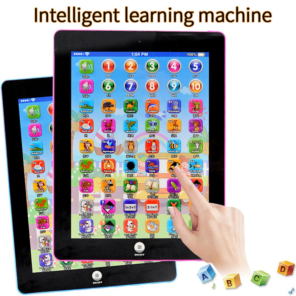 Toy Tablet English chinese Computer Laptop Kids Early Learning Education Electronic Early Machine