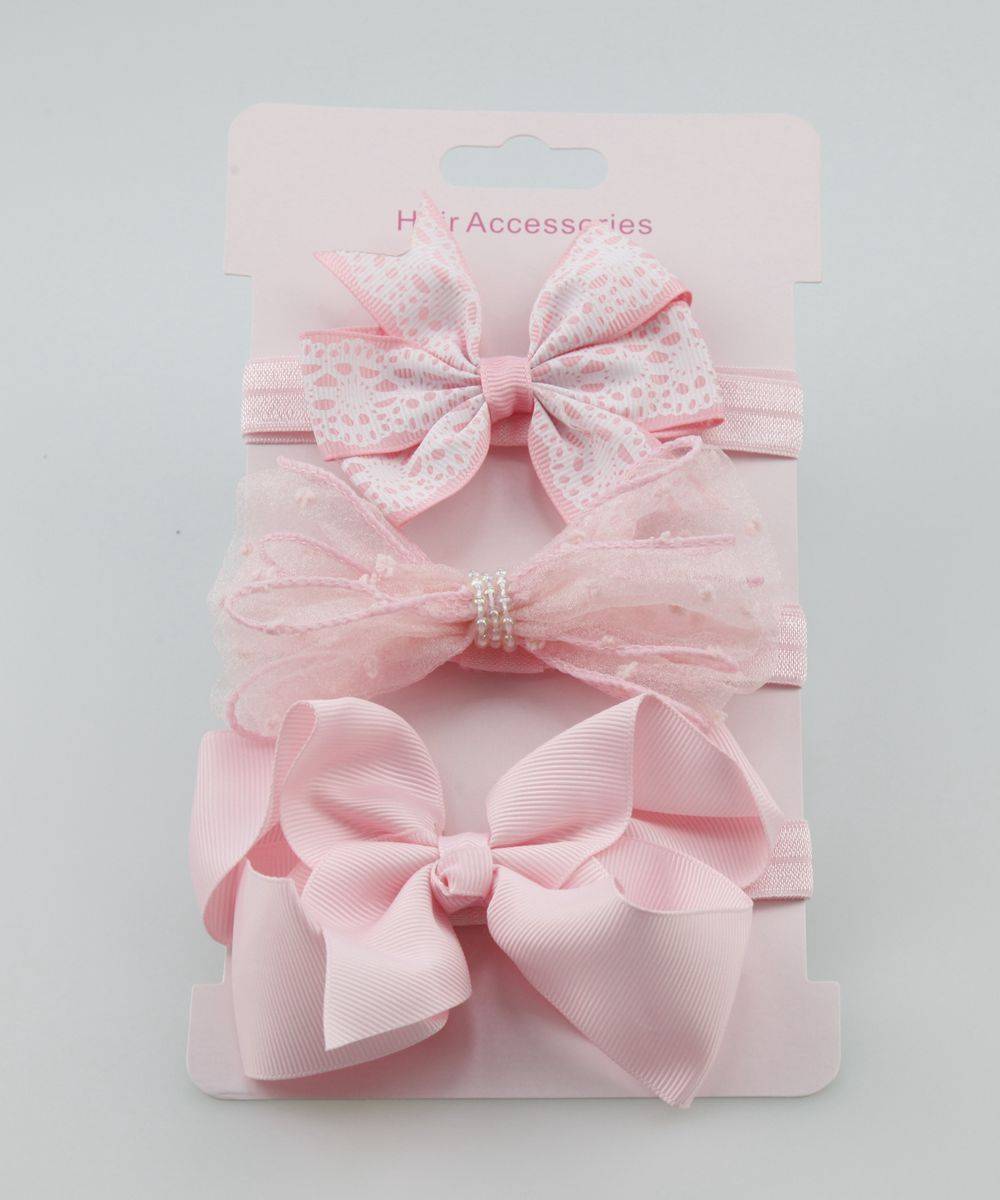 Girl Elastic Flower Headband Rubber Children Baby Nice Hair Rubber Headwear Skinny Stretchy Bowknot Flower Hair Band