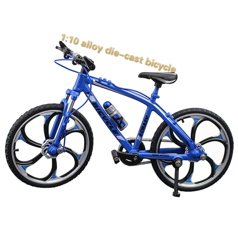 1:10 Diecast Bicycle Alloy Miniature Finger Racing Boys Bike Model Ornament Living Room Kids Gift Children Toy Office Crafts