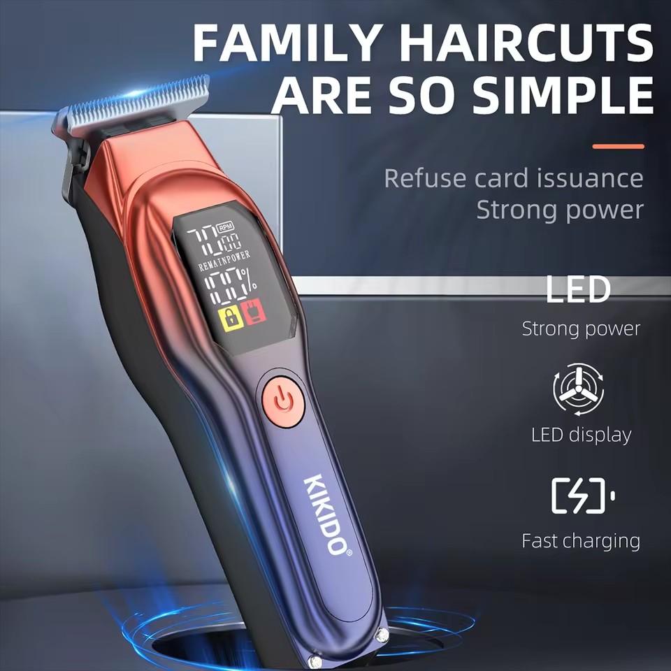 KIKIDO Hair Cutting Machine 8000 Rpm Electric Mini Portable Rechargeable Hair Clipper Professional Hair Clippers Trimmer For Man