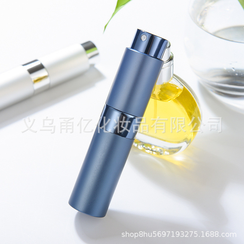 1pc 8ml Top Quality Refillable Glass Perfume Bottle Metal Atomizer Spray Travel Aluminum Empty Parfume Bottle