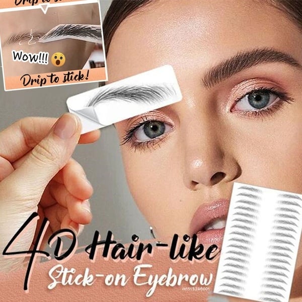NEW Magic 4D Hair-like Eyebrow Tattoo Sticker Waterproof Lasting Makeup Water-based False Eyebrows Stickers Cosmetics