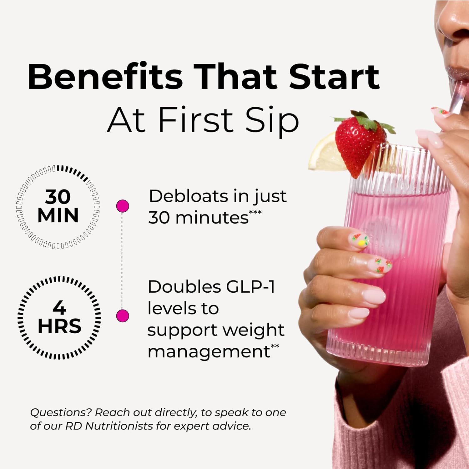HUM Flatter Me Fiber Supplement for Women & Men, Prebiotics & Digestive Enzymes to Support Weight & Bloating, Digestive & Gut Health, Fiber Powder Dri