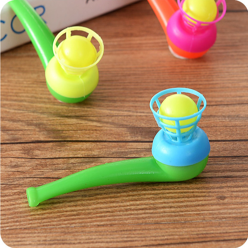 2Pcs Suspended Blow Pipe Blow Ball Rod Board Game for Children Balance Training Floating Blowing Ball Board Game Kids Toy &