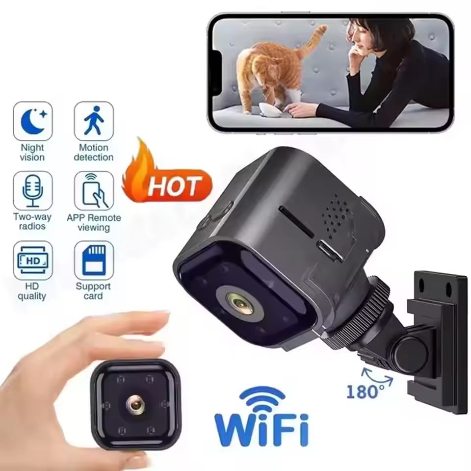 Mini HD Monitoring Camera 1080P WiFi Wireless Remote Monitor Night Vision Camcorders Video Surveillance Security Protection