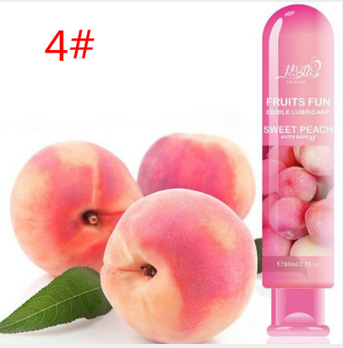 80ml Edible Fruit Flavor Lubricant Water Based Non Toxic Lubricant Sexual Anal Oral Gel Sex Lube For Couple Adult Sex Products