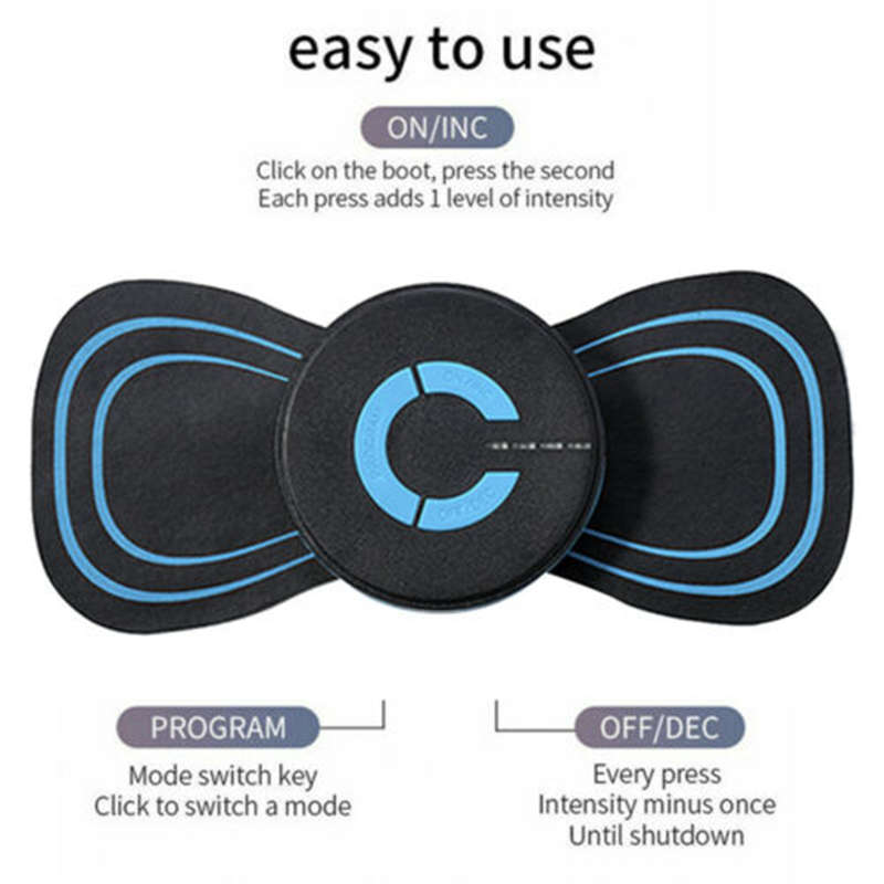 Electric Shoulder Neck Massage Pad Cervical Vertebra Waist Arm Leg Massager UK