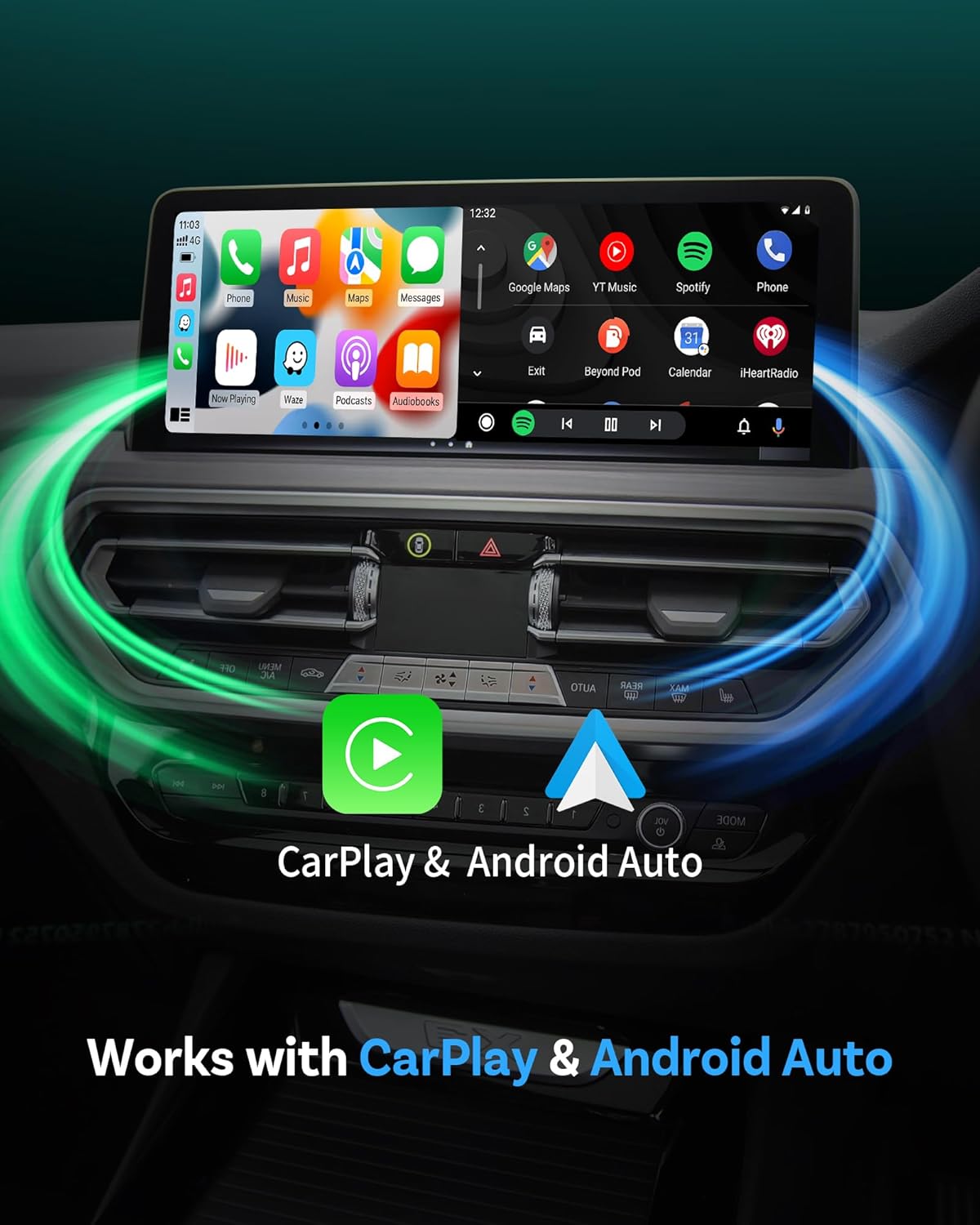 Ottocast Mini Nova (2026 Version) Wireless CarPlay Adapter, Plug & Play Dongle for iPhone & Android, 5s Auto Connect, Aluminum Alloy Shell, Better Hea