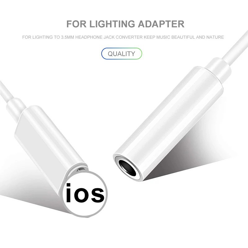 For iPhone 3.5mm AUX Cable Adapter For iPhone 13 12 Pro Adapter Headphone Connector Mini Audio Splitter for iOS 14 Above Adapter