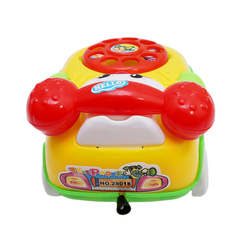 1Pc Cartoon Phone Clockwork Baby Toys Infant Crawling Wind Up Toy Educational Developmental Kids Toy Gift New Random Colors