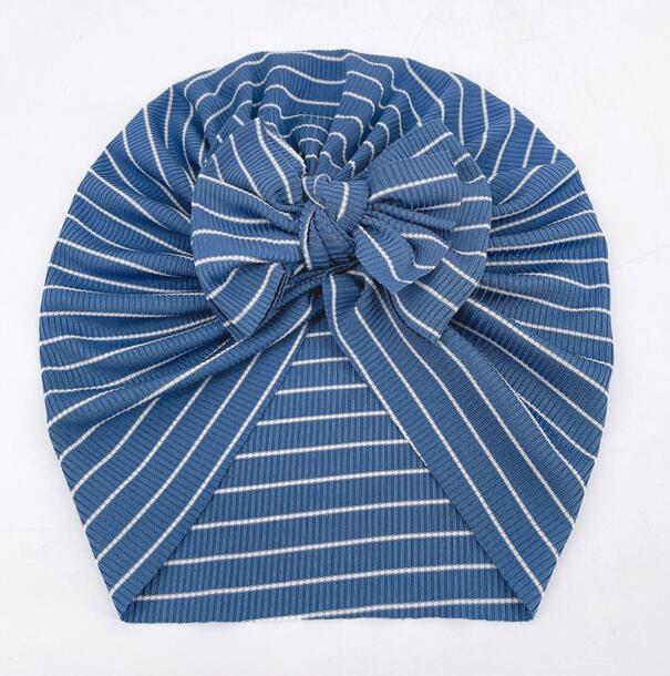 New baby cap newborn baby cap striped bow cap