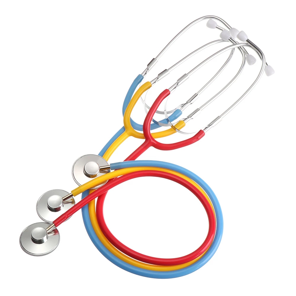 New Kids Stethoscope Toy Simulation Doctor's Toy Family Parent-Child Games Imitation Plastic Stethoscope Accessories 7 Colors