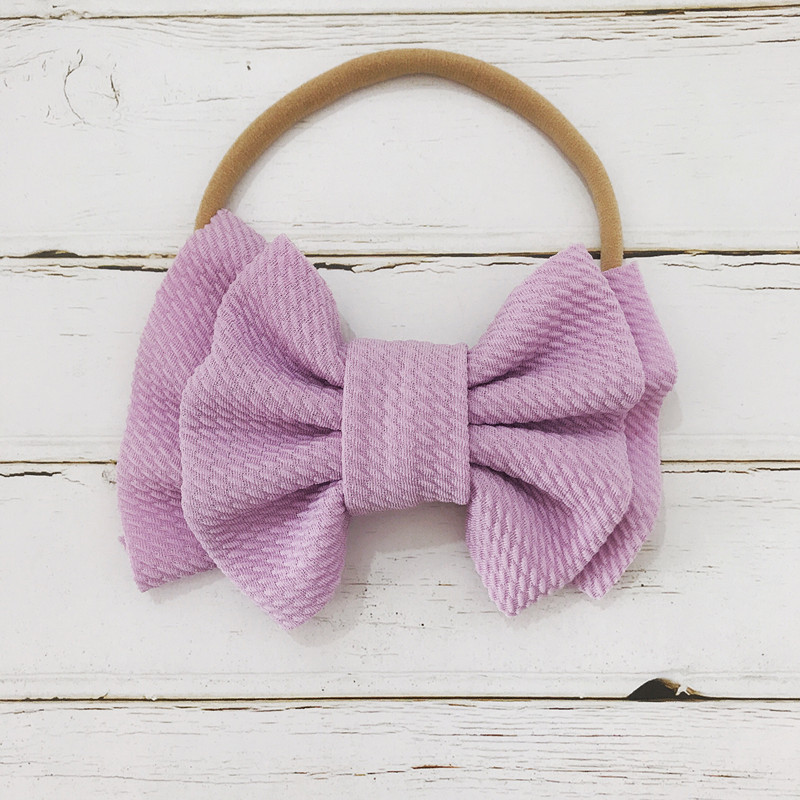 spring and summer bow hair band baby baby hair band headband double bow nylon hair band