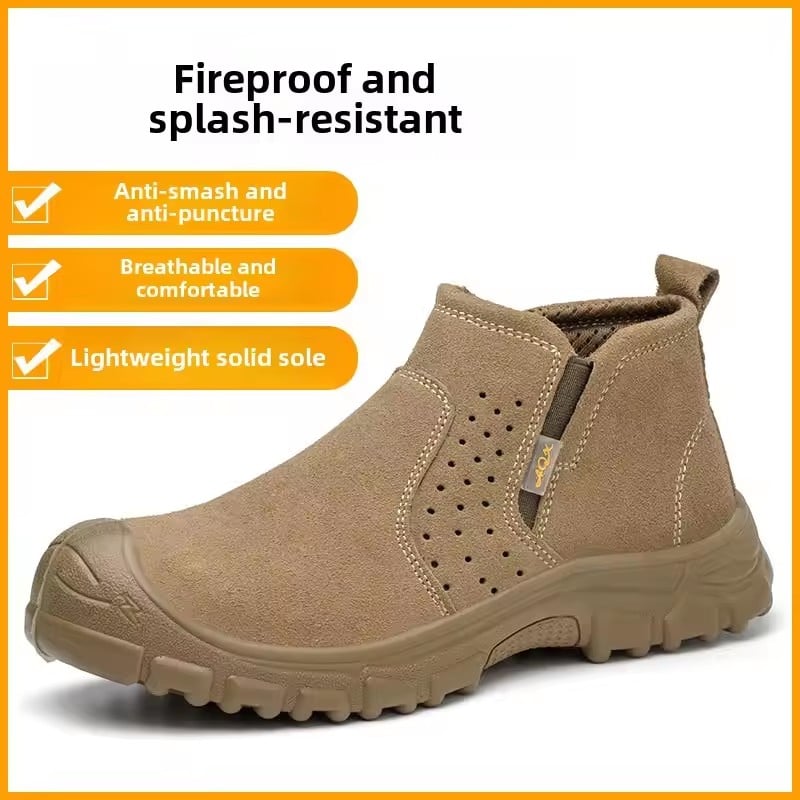 Labor Insurance Shoes Anti-smashing Anti-piercing Hair Generation Electric Welding Shoes Workshoes Wear-resistant Safety Shoe