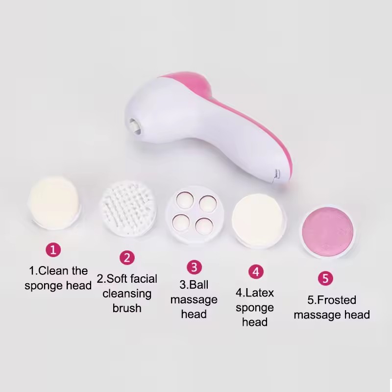 5 In 1 Electric Facial Cleaner Face Skin Care Brush