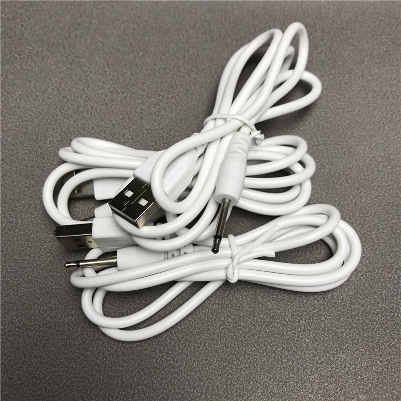 USB to 2.5 audio mono charging cable, 1 meter 17.4mm, facial cleanser, sex products, 2.5 round charging cable