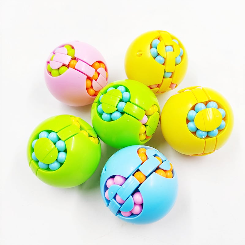 2pcs Anti-stress thinking development ball magic bean burger Rubik's cube toy