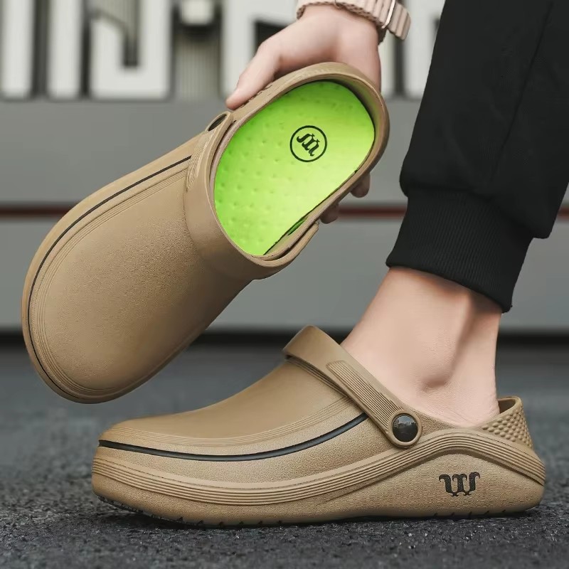 EVA Chef Shoes Lightweight Work Shoes Non-slip Outdoor Safety Shoes Waterproof Comfortable Walking Shoes Oil-proof for Kitchen