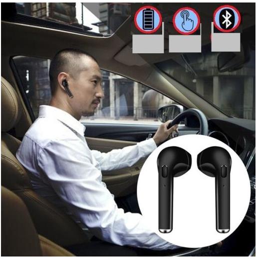 Wireless Earpiece Bluetooth Earphones I7 i7s TWS Earbuds Headset With Mic for iPhone sunsung xiaomi huawei lenovo htc LG TCL ect
