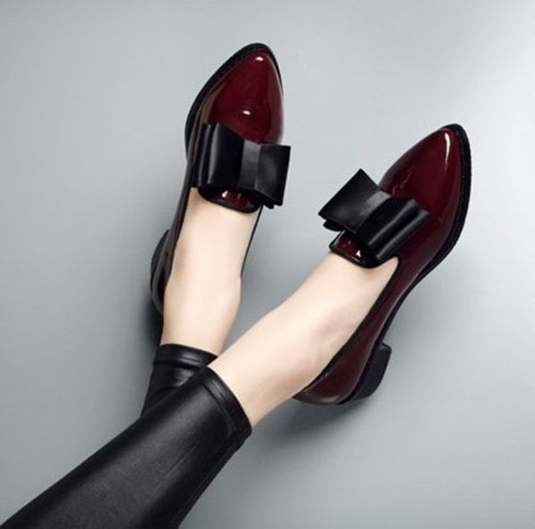 Flat Single Shoes Solid Color Casual Shoes Fashion Mother Shoes Women's Work Shoes