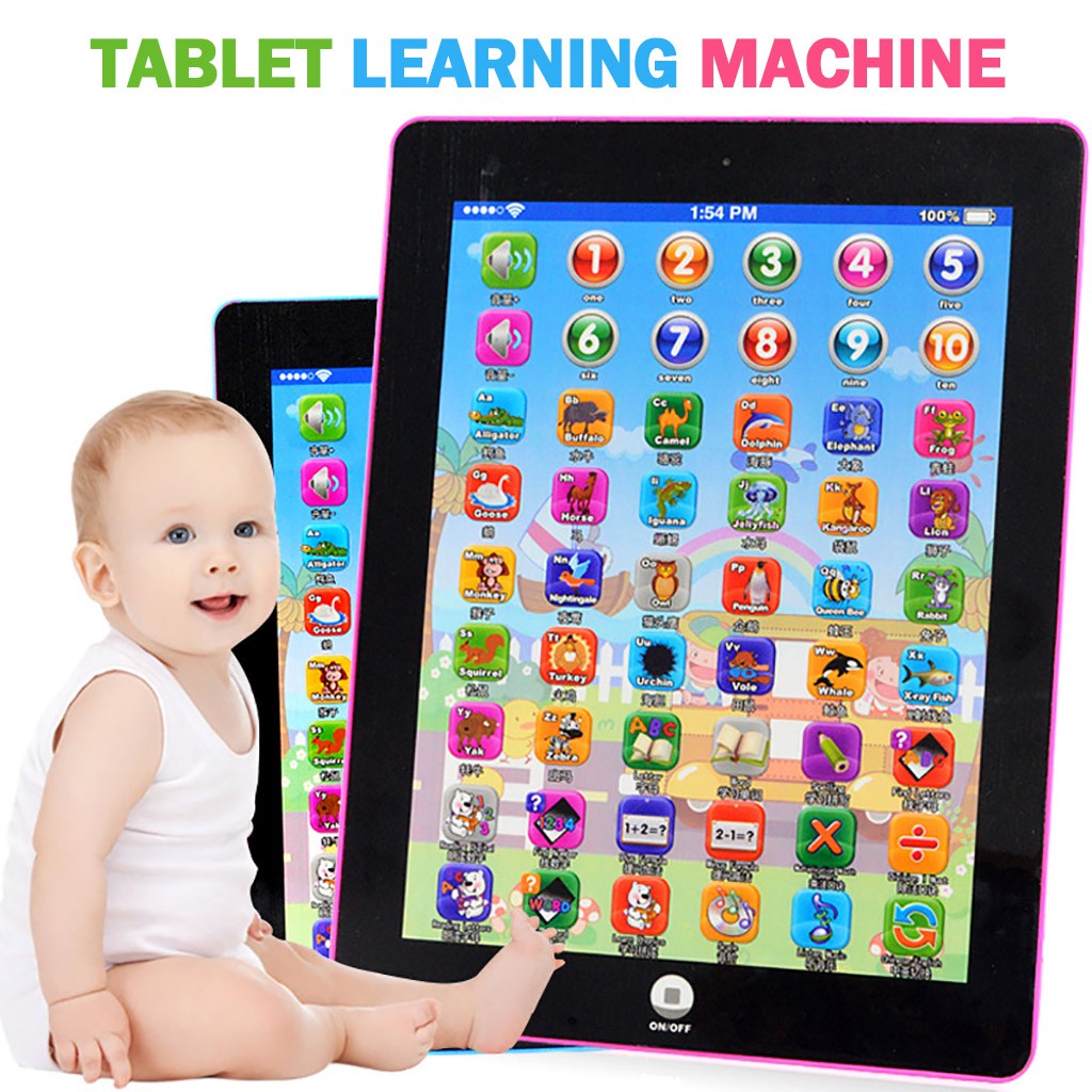 Toy Tablet English chinese Computer Laptop Kids Early Learning Education Electronic Early Machine