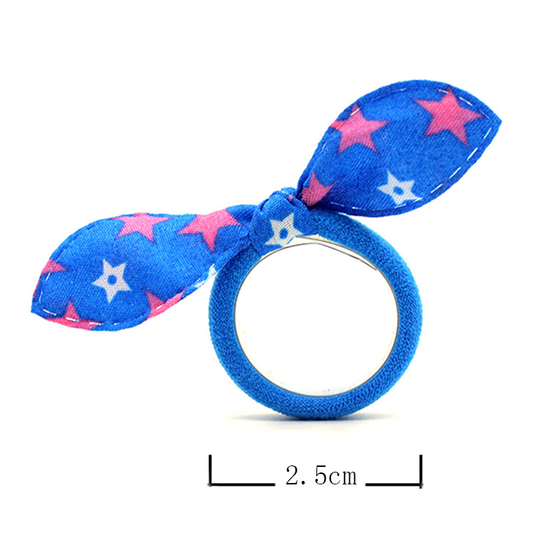 50pcs Cute Small Rabbit Ear Hair Bands Girl Rubber Band Elastic Band Baby Headwear Korean Children Hair Accessories Ornaments
