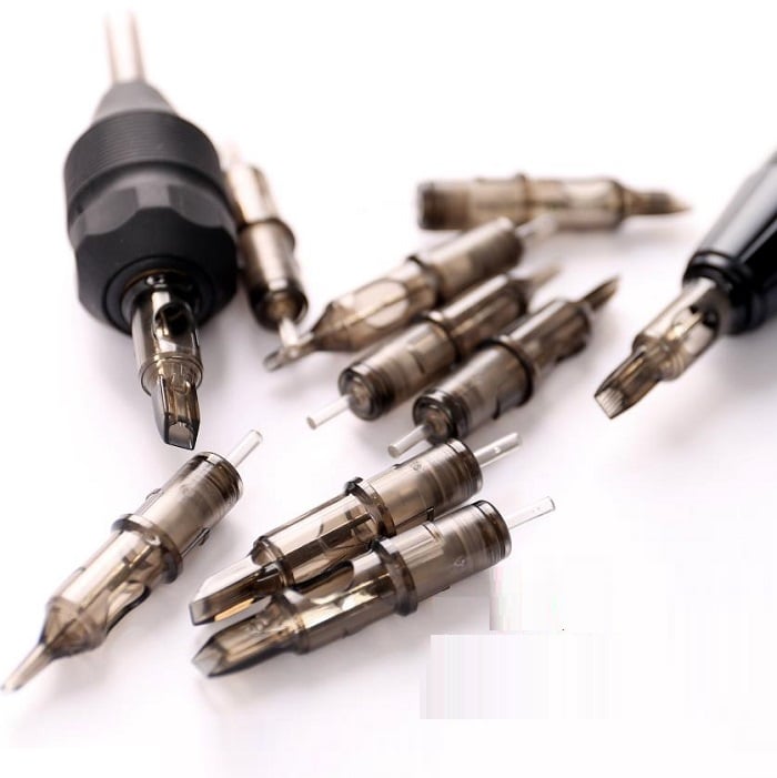 20pcs/box Tattoo machine disposable safety tattoo needle disinfectionRL RS RM M1 Pick Cartridgetattoo eyebrow tattoo
