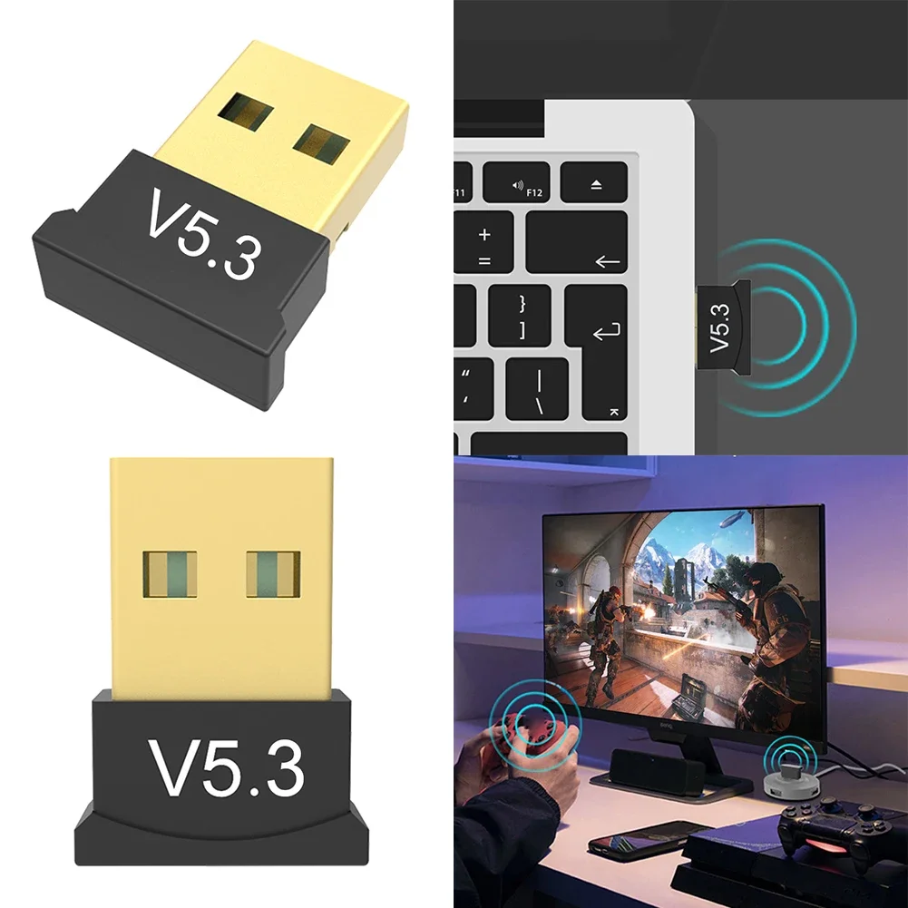 USB Bluetooth 5.3 Adapter Transmitter Receiver