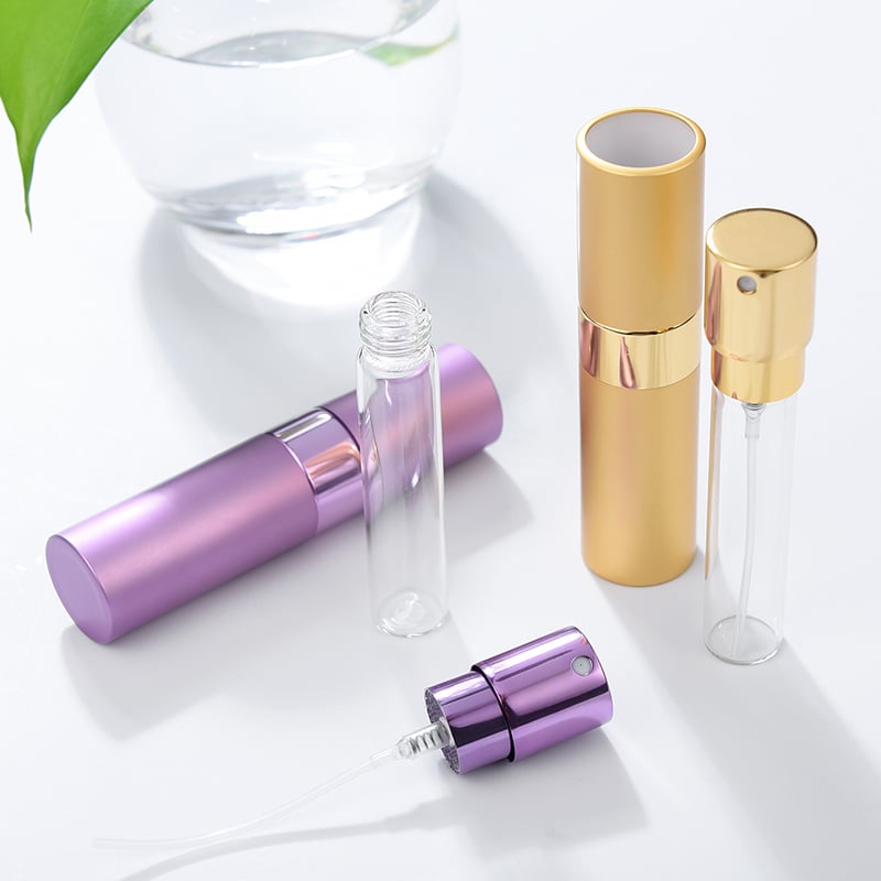10ml Metal aluminum perfume bottle cosmetic spray bottle portable empty bottle travel sub-bottle &