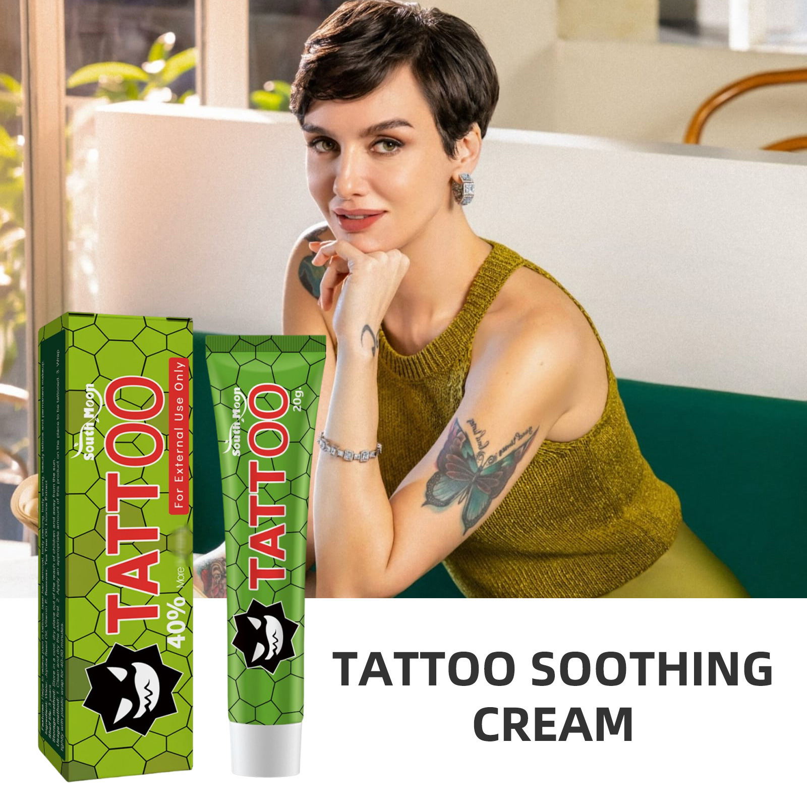 Tattoo Cream Assistance Piercing Painless Permanent makeup Body Eyebrow Eyeliner Lips