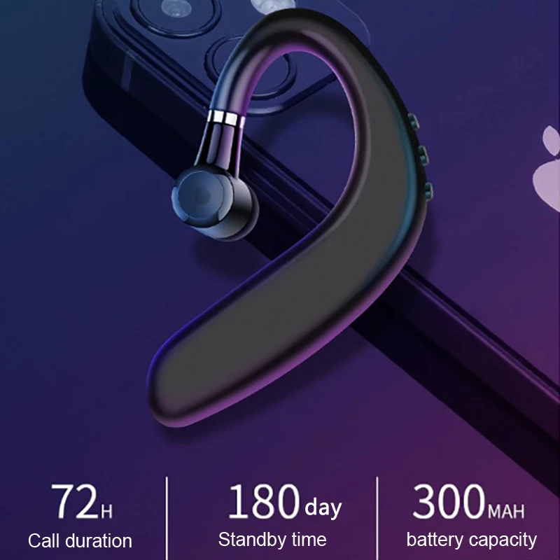 Wireless Headset Bluetooth 5.0 Earphone HiFi Stereo Waterproof Business Headphone Earpiece Handsfree With Mic for Huawei Xiaomi