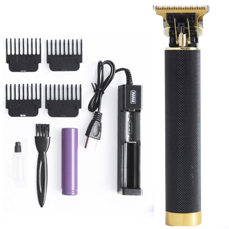 Barber Retro T9 Hair Trimmer Professional Razor Trimmer Kemei Heyar Cut Machine Wireless Hair Clipper Beard Man Shaving 0mm