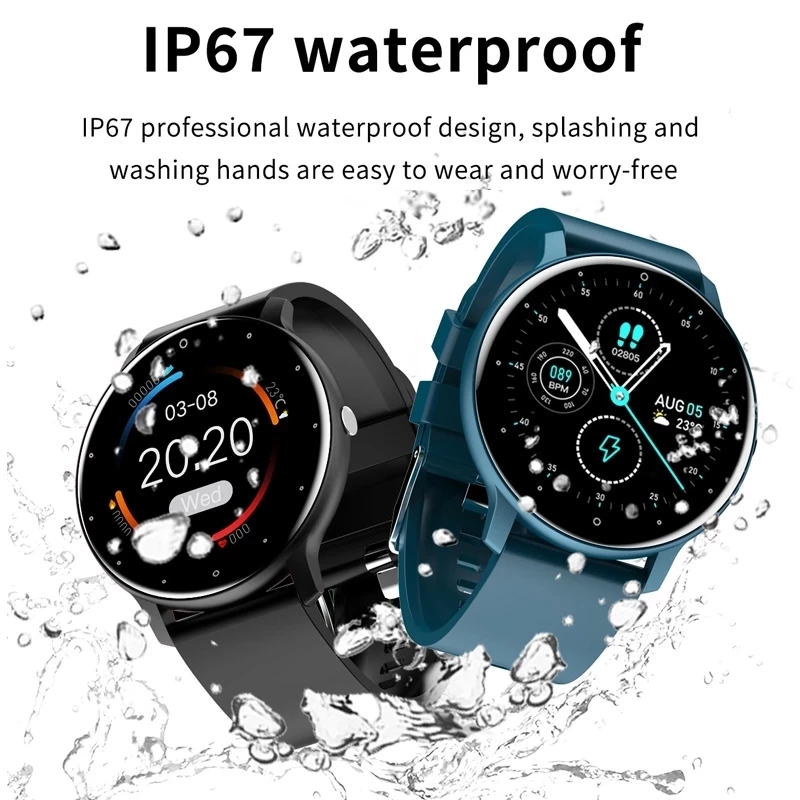 New Smart Watch Men Women Full Touch Screen Sport Fitness Watch IP67 Waterproof Bluetooth For Android IOS Smartwatch Men