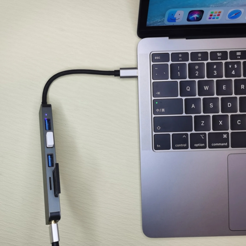 6ni1 2010N3 usb3.0+2.0*2+sd+tf+4K/30hz 4K HDMI compatible USB 3.0 2.0 C-type PD charging dock