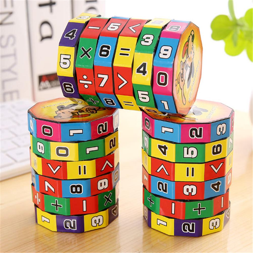Children Montessori Games Mathematics Numbers Magic Cube Toy Puzzle Game Kids Learning Education Math Toy Fun Calculate Game