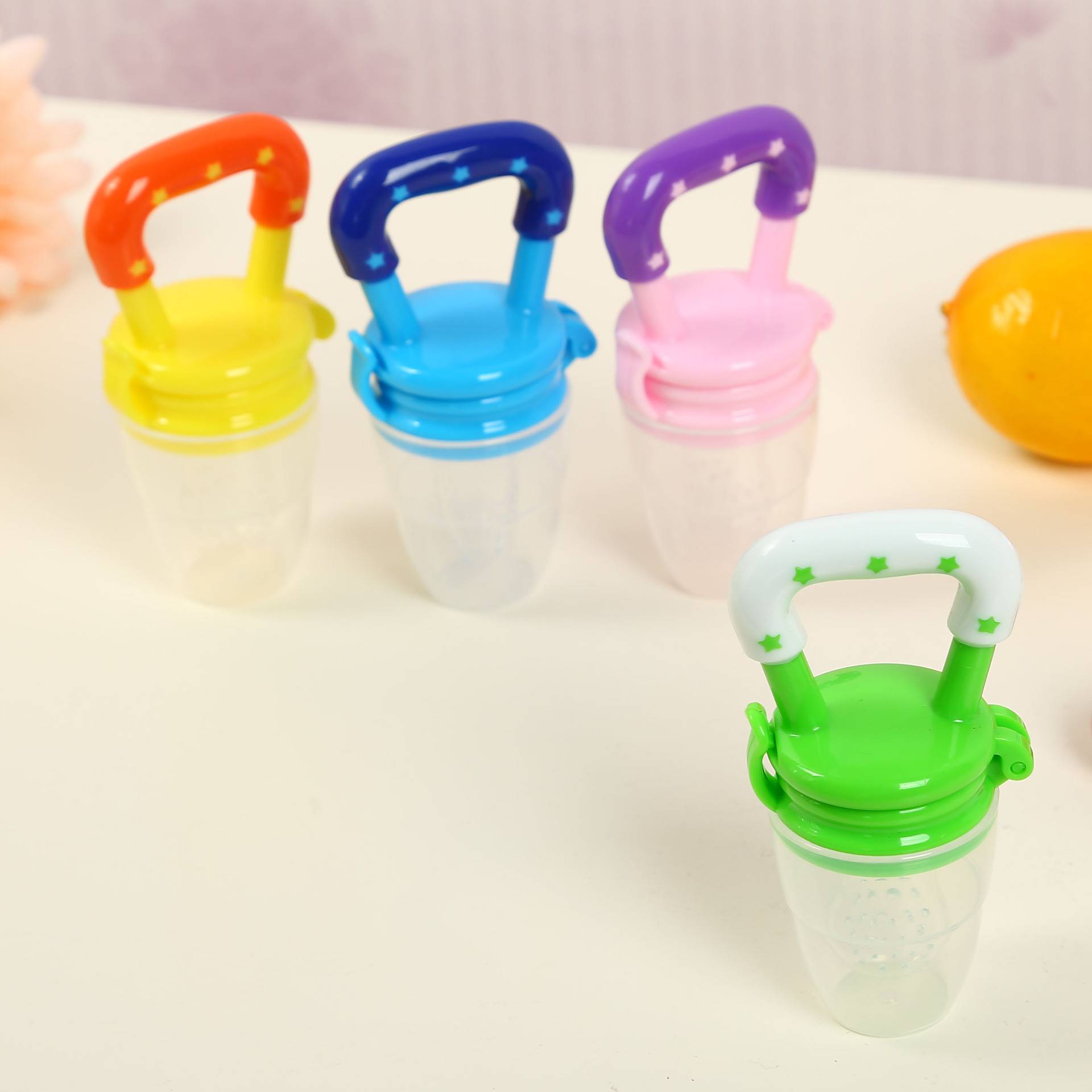 Baby fruit and vegetable music package rubber pacifier teether bite bite bite bag baby fruit food supplement