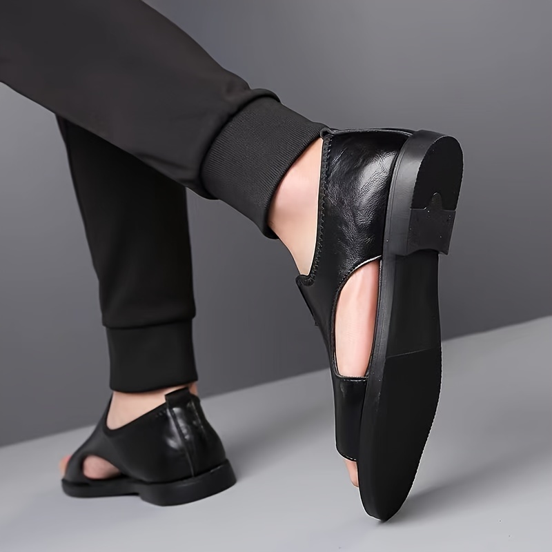 Brand Man Sandals Designer Fashion Leather Casual for Men Summer Comfortable Beach Slippers Outdoor Non-slip Men Sandalias 2024