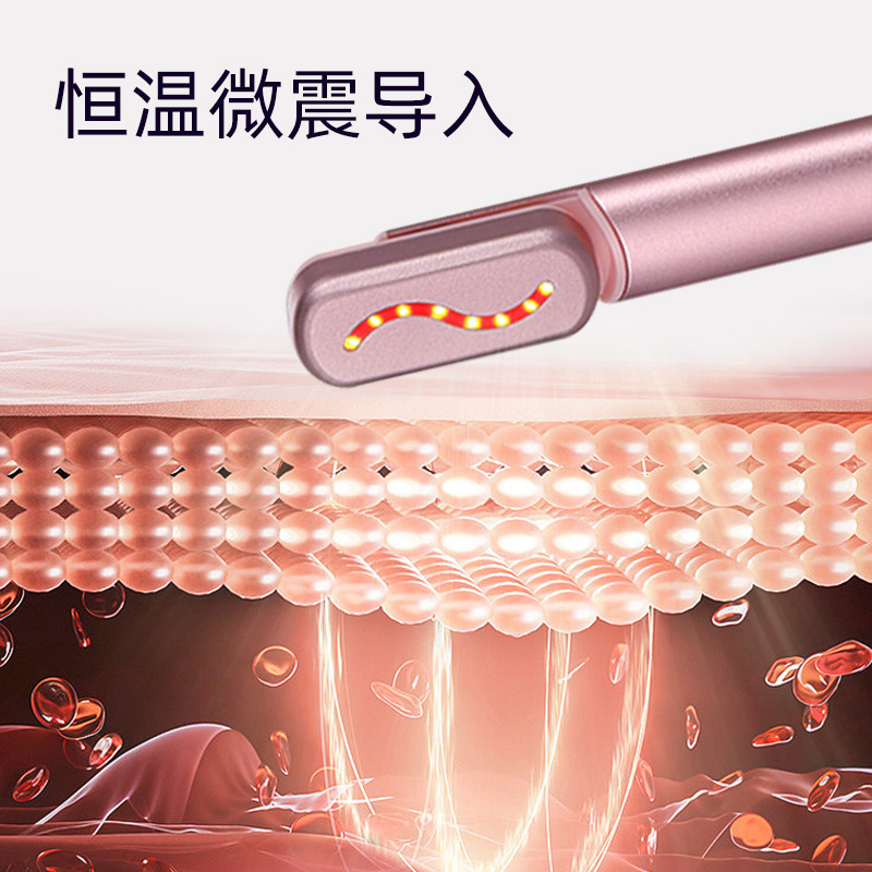 Microcurrent facial lifting device, red light facial and neck massager, firming, anti wrinkle, skincare and beauty