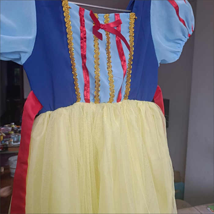 Snow White Dresses 90-140cm Kid Girls Princess Baby Dress Newborn Infant Baby Girl Clothes Bow Dot Tutu Ball Gown Party Dresses